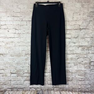 Eileen Fisher Women's Size XS  Black Pants Viscose Nylon Spandex Pull On Office